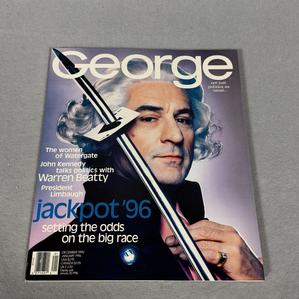 Vintage 1995 George Magazine Robert De Niro George Washington Warren Beatty JFK